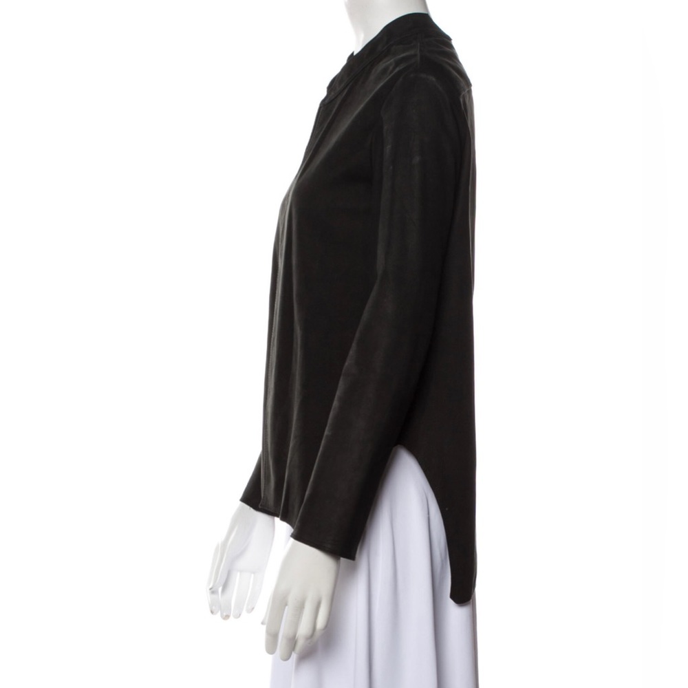 Theyskens' Theory Black Lambskin Evening Jacket size small - Picture 2 of 3